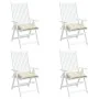 Cojines de silla de jardín 4 uds tela Oxford crema 40x40x7 cm von , Kissen für Stühle und Sofas - Ref: Foro24-361457, Preis: ...