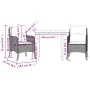 Set comedor de jardín 3 pzas con cojines ratán sintético beige by , Garden sets - Ref: Foro24-3211976, Price: 319,34 €, Disco...
