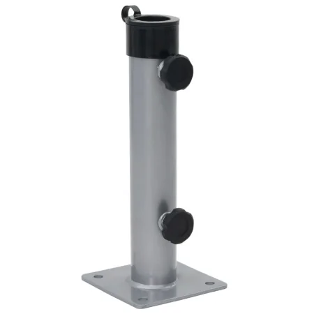 Base de sombrilla para mástil Ø38/48 mm acero plateado by , Umbrella bases - Ref: Foro24-4003374, Price: 21,27 €, Discount: %
