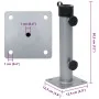 Base de sombrilla para mástil Ø38/48 mm acero plateado by , Umbrella bases - Ref: Foro24-4003374, Price: 21,27 €, Discount: %
