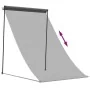 Toldo retráctil de tela y acero gris antracita 100x150 cm de , Toldos - Ref: Foro24-368750, Precio: 39,75 €, Descuento: %
