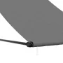 Toldo retráctil de tela y acero gris antracita 100x150 cm de , Toldos - Ref: Foro24-368750, Precio: 39,75 €, Descuento: %