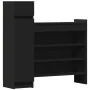 Zapatero madera de ingeniería negro 100,5x28x100 cm von , Schuhregale und Schuhorganisatoren - Ref: Foro24-840423, Preis: 99,...