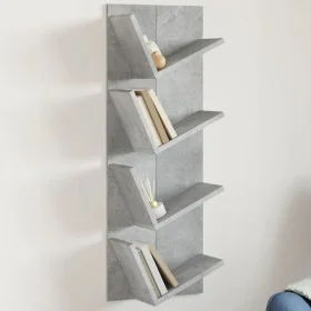 Estantería de pared 4 niveles gris hormigón 33x16x90 cm by , Shelves and shelves - Ref: Foro24-840719, Price: 38,85 €, Discou...