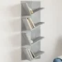 Estantería de pared 4 niveles gris hormigón 33x16x90 cm by , Shelves and shelves - Ref: Foro24-840719, Price: 38,80 €, Discou...