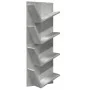 Estantería de pared 4 niveles gris hormigón 33x16x90 cm by , Shelves and shelves - Ref: Foro24-840719, Price: 38,80 €, Discou...