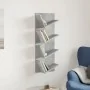 Estantería de pared 4 niveles gris hormigón 33x16x90 cm by , Shelves and shelves - Ref: Foro24-840719, Price: 38,80 €, Discou...