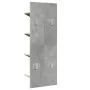 Estantería de pared 4 niveles gris hormigón 33x16x90 cm by , Shelves and shelves - Ref: Foro24-840719, Price: 38,80 €, Discou...
