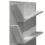 Estantería de pared 4 niveles gris hormigón 33x16x90 cm by , Shelves and shelves - Ref: Foro24-840719, Price: 38,80 €, Discou...