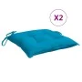Cojines de silla de jardín 2 uds tela Oxford azul 40x40x7 cm de , Cojines para sillas y sofás - Ref: Foro24-361462, Precio: 1...