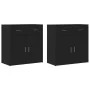 Aparadores 2 unidades madera de ingeniería negro 79x38x80 cm de , Aparadores - Ref: Foro24-3276617, Precio: 208,80 €, Descuen...