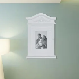 Armario para llaves con marco de fotos blanco by , Lockers and storage cabinets - Ref: Foro24-241149, Price: 38,21 €, Discoun...
