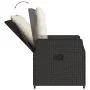 Set comedor de jardín 3 pzas con cojines ratán sintético negro by , Garden sets - Ref: Foro24-3262826, Price: 317,81 €, Disco...