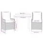 Set comedor de jardín 3 pzas cojines ratán sintético gris claro by , Garden sets - Ref: Foro24-3263034, Price: 263,80 €, Disc...
