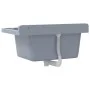 Fregadero lavabo de pared resina gris 60x40x28 cm de , Fregaderos - Ref: Foro24-4002798, Precio: 88,16 €, Descuento: %