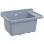 Fregadero lavabo de pared resina gris 60x40x28 cm de , Fregaderos - Ref: Foro24-4002798, Precio: 88,16 €, Descuento: %