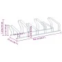 Soporte para 6 bicicletas suelo independiente acero galvanizado by , Bases and supports for storing bicycles - Ref: Foro24-40...