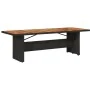 Mesa de jardín superficie madera acacia ratán negro 240x90x75cm by , Garden tables - Ref: Foro24-365595, Price: 296,43 €, Dis...