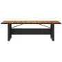 Mesa de jardín superficie madera acacia ratán negro 240x90x75cm by , Garden tables - Ref: Foro24-365595, Price: 296,43 €, Dis...