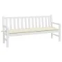 Cojín para banco de jardín tela Oxford crema 180x50x7 cm by , Cushions for chairs and sofas - Ref: Foro24-361623, Price: 34,5...