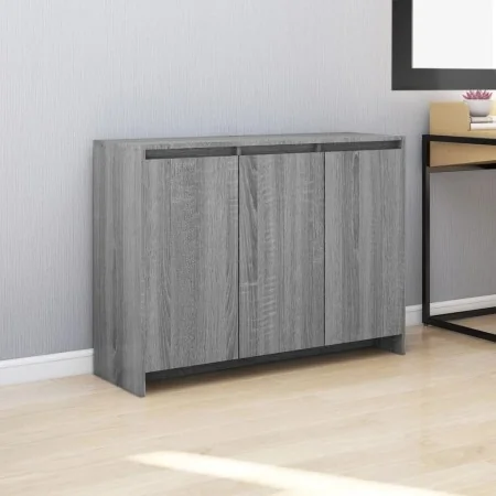 Aparador de madera de ingeniería gris Sonoma 102x33x75 cm by , Sideboards - Ref: Foro24-813015, Price: 101,01 €, Discount: %