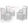 Set comedor de jardín 5 pzas cojines ratán sintético gris claro by , Garden sets - Ref: Foro24-3263029, Price: 551,12 €, Disc...