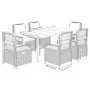 Set comedor de jardín 7 pzas con cojines ratán sintético marrón von , Gartensets - Ref: Foro24-3262982, Preis: 705,91 €, Raba...