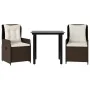 Set comedor de jardín 3 piezas y cojines ratán sintético marrón von , Gartensets - Ref: Foro24-3262847, Preis: 294,03 €, Raba...
