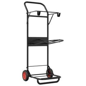 Carrito de silla de montar plegable acero negro von , Zubehör für Pferdezügel - Ref: Foro24-172502, Preis: 131,01 €, Rabatt: %