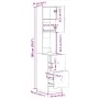 Mueble de cocina madera de ingeniería negro 35x50x180 cm von , Küchenschränke - Ref: Foro24-840759, Preis: 116,56 €, Rabatt: %