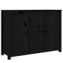 Aparador de madera maciza de pino negro 100x35x74 cm de , Aparadores - Ref: Foro24-814563, Precio: 153,48 €, Descuento: %