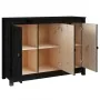Aparador de madera maciza de pino negro 100x35x74 cm de , Aparadores - Ref: Foro24-814563, Precio: 153,48 €, Descuento: %