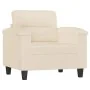 Juego de sofás con cojines 4 piezas tela microfibra beige by , Sofas - Ref: Foro24-3202301, Price: 855,97 €, Discount: %