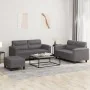 Juego de sofás con cojines 3 piezas cuero sintético gris by , Sofas - Ref: Foro24-3202369, Price: 501,30 €, Discount: %
