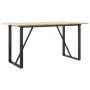 Mesa de comedor marco O madera maciza pino y acero 160x80x75cm de , Mesas de cocina y de comedor - Ref: Foro24-3282677, Preci...