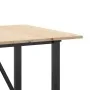 Mesa de comedor marco O madera maciza pino y acero 160x80x75cm de , Mesas de cocina y de comedor - Ref: Foro24-3282677, Preci...