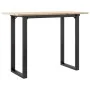 Mesa de comedor marco O madera maciza pino y acero 100x50x75cm by , Kitchen and dining tables - Ref: Foro24-3282675, Price: 8...