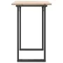Mesa de comedor marco O madera maciza pino y acero 100x50x75cm by , Kitchen and dining tables - Ref: Foro24-3282675, Price: 8...