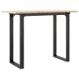 Mesa de comedor marco O madera maciza pino y acero 100x50x75cm by , Kitchen and dining tables - Ref: Foro24-3282675, Price: 8...