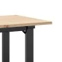 Mesa de comedor marco O madera maciza pino y acero 100x50x75cm by , Kitchen and dining tables - Ref: Foro24-3282675, Price: 8...