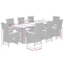 Set comedor jardín 9 pzas y cojines ratán sintético gris by , Garden sets - Ref: Foro24-3277548, Price: 1,00 €, Discount: %