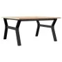Mesa de centro marco Y madera maciza pino y acero 80x80x45 cm by , Kitchen and dining tables - Ref: Foro24-3282707, Price: 81...