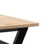 Mesa de centro marco Y madera maciza pino y acero 80x80x45 cm by , Kitchen and dining tables - Ref: Foro24-3282707, Price: 81...