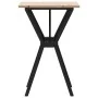 Mesa de comedor marco Y madera maciza pino y acero 50x50x75 cm de , Mesas de cocina y de comedor - Ref: Foro24-3282713, Preci...