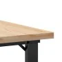 Mesa de centro marco O madera maciza pino y acero 60x60x40,5 cm by , Kitchen and dining tables - Ref: Foro24-3282726, Price: ...
