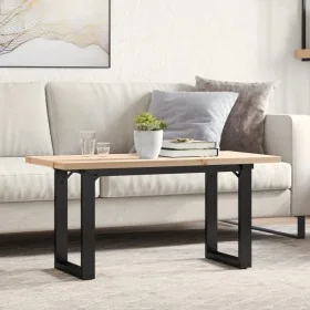 Mesa de centro marco O madera maciza pino y acero 100x50x45,5cm by , Kitchen and dining tables - Ref: Foro24-3282732, Price: ...