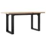 Mesa de centro marco O madera maciza pino y acero 100x50x45,5cm de , Mesas de cocina y de comedor - Ref: Foro24-3282732, Prec...