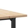 Mesa de comedor marco O madera maciza pino y acero 80x80x75,5cm de , Mesas de cocina y de comedor - Ref: Foro24-3282739, Prec...