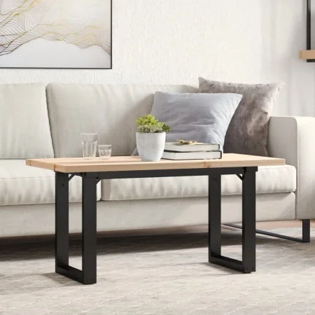 Mesa de centro marco O madera maciza pino y acero 90x40x45,5 cm von , Küchen- und Esstische - Ref: Foro24-3282730, Preis: 73,...