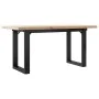 Mesa de centro marco O madera maciza pino y acero 90x40x45,5 cm von , Küchen- und Esstische - Ref: Foro24-3282730, Preis: 73,...